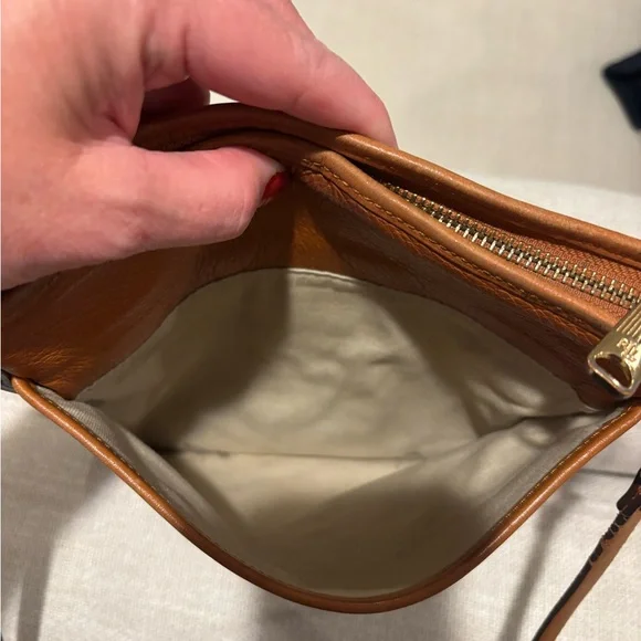 Ralph Lauren Brown Leather Bag with Gold Details - Picture 8 of 13